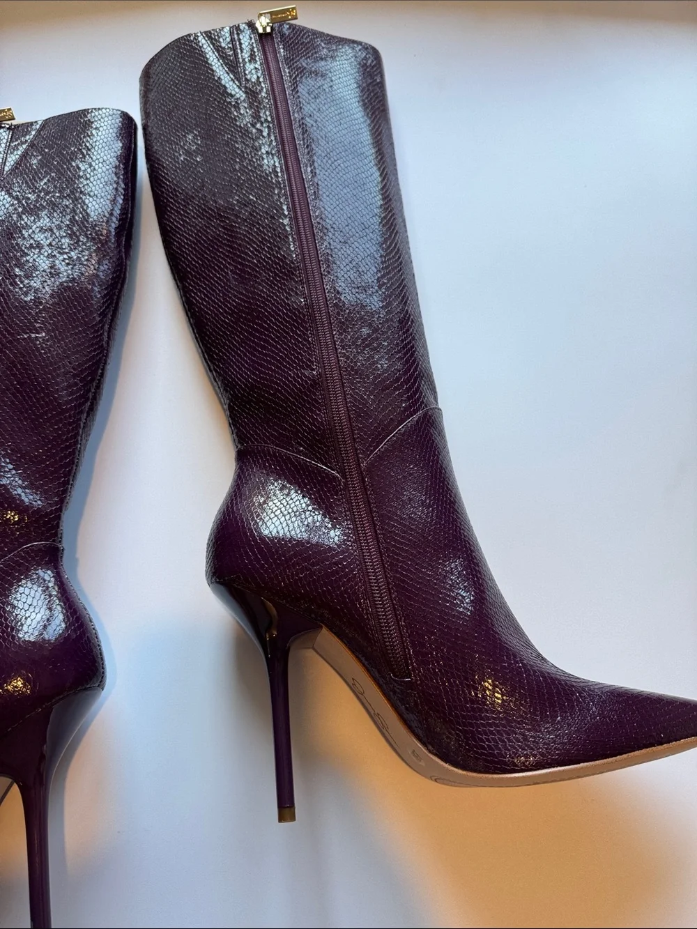 Jessica Simpson Plum Pointed-Toe Stiletto Over-the-Knee Boots